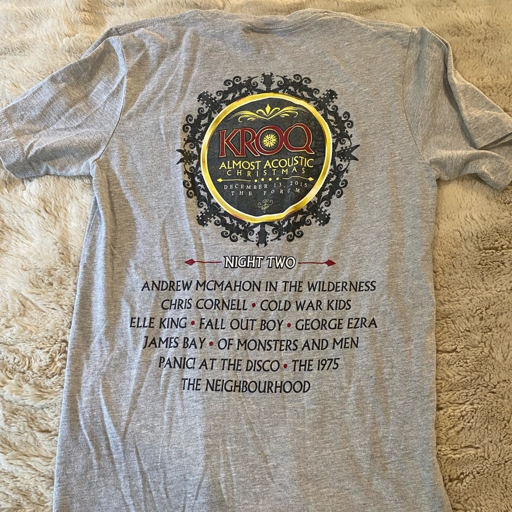 Vintage KROQ Chris Cornell Almost Acoustic Christmas tee